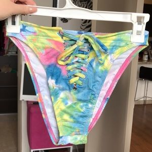 J. Valentine All Tied Up Tie Dye High Cut Bottoms.